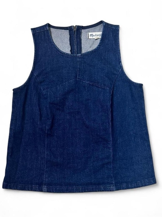 Madewell Tops - Madewell Dark Blue Denim Sleeveless Tank Top